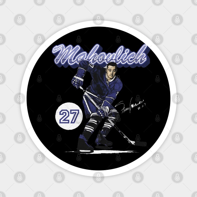 Frank Mahovlich Toronto Retro Script Magnet by lavonneroberson